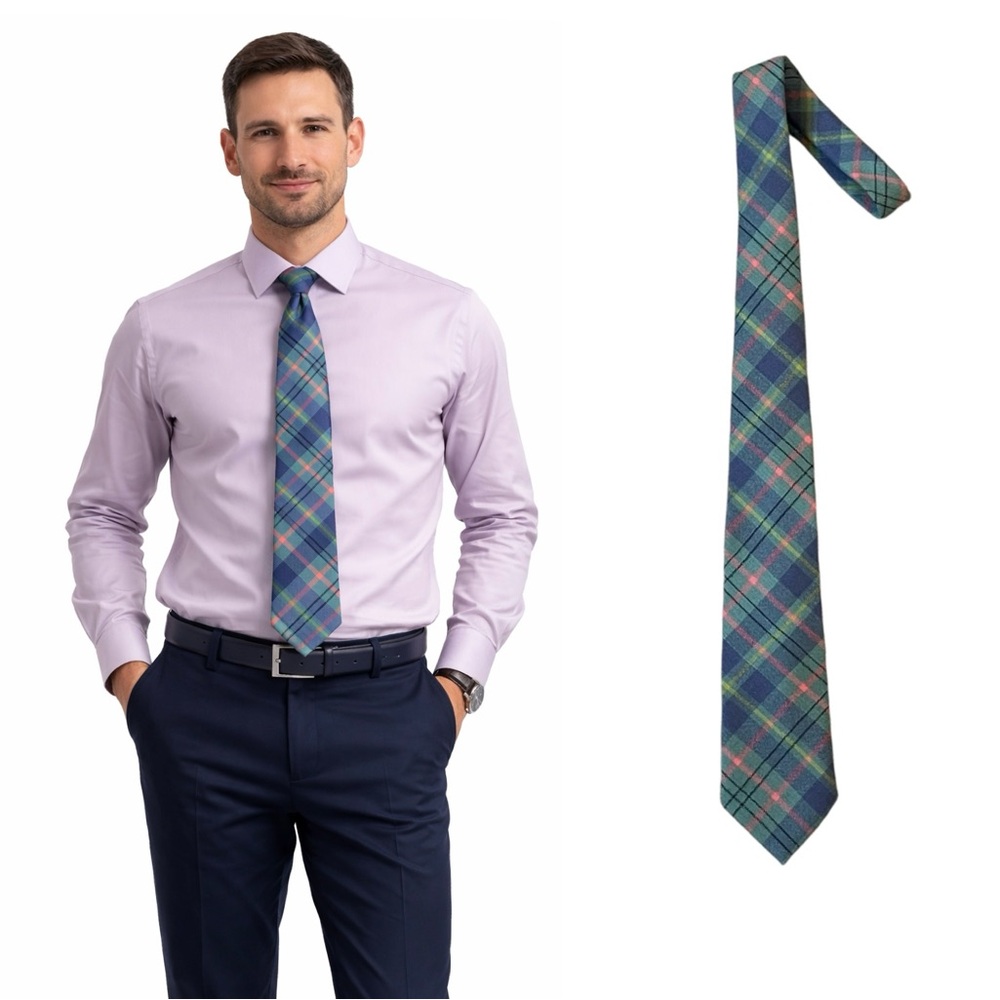 Plaid Tie in Blue and Green
🔥% bundle of 3, 5, 10, 15 or 20 ties